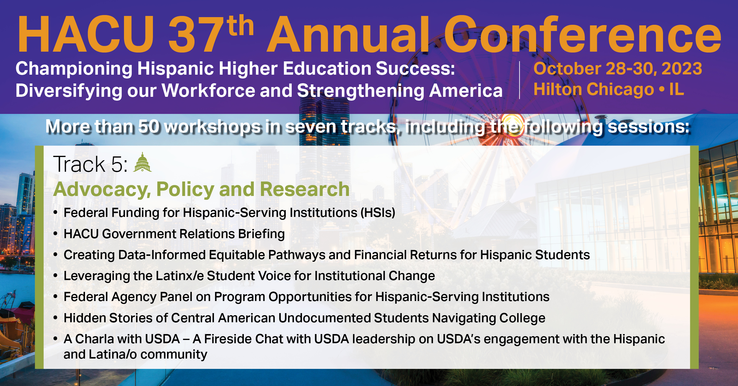 HACU's 37th Annual Conference to feature on advocacy, policy